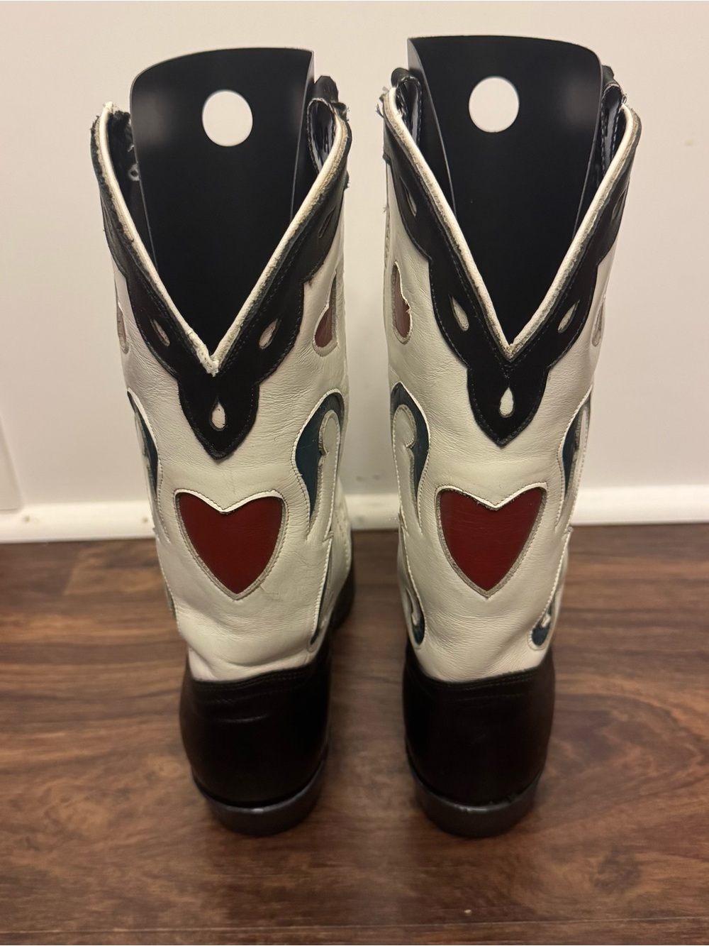 Vintage Acme Queen of Hearts Cowboy Boots women 8 M - Picture 4 of 13